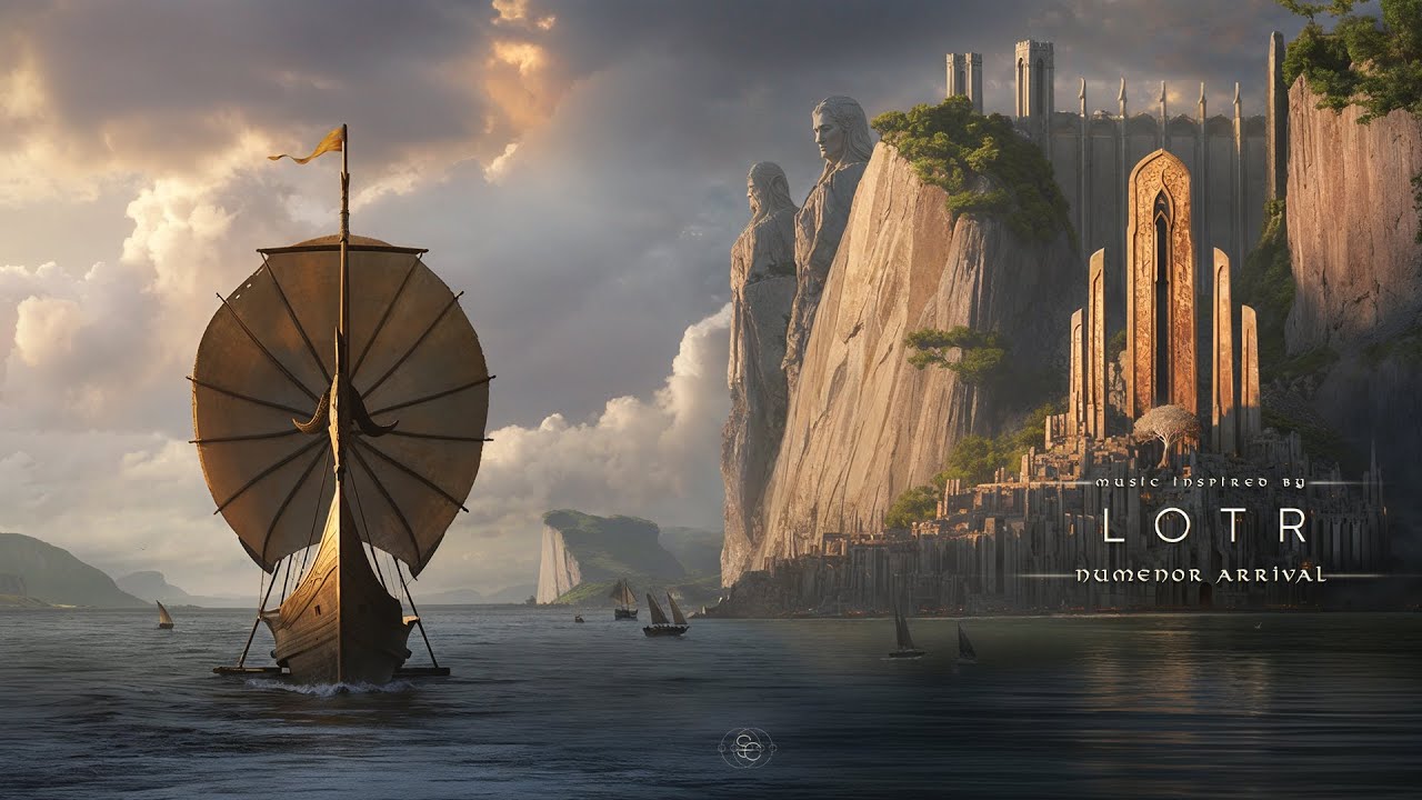 Númenor Arrival - An Epic Journey of LOTR Fantasy Ambient Music | Relax & Focus