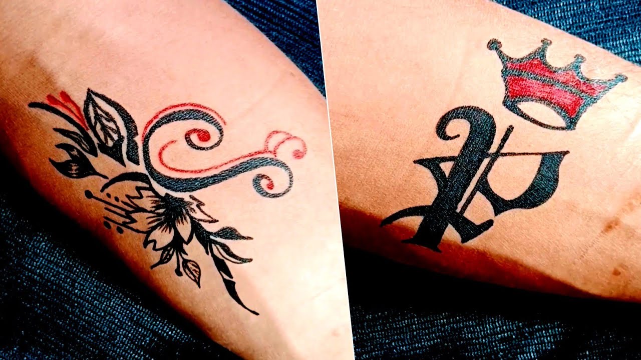 Beautiful 😍 S letter tattoo design || Amazing 🤩 P letter tattoo design || tattoo designs || #tattoo