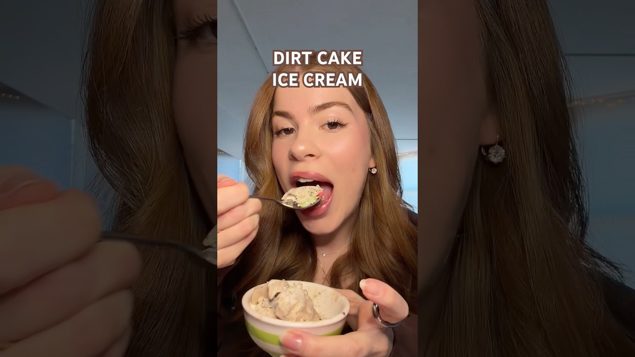 Пробую новое мороженое Dirt Cake 🪱🍦🤎 (из Хадсонвилла) #дегустация #мороженое #новоеблюдо #сладкое...