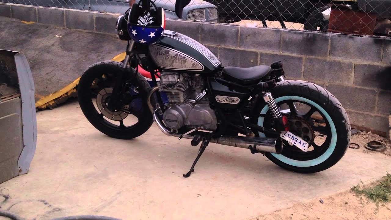 1982 kawasaki kz 440 bobber build