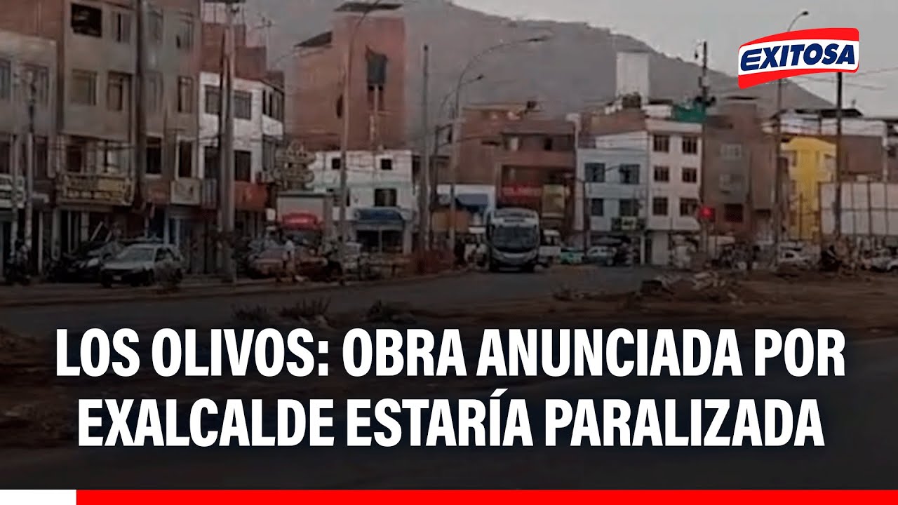 🔴🔵 Los Olivos: Obra anunciada por exalcalde López Aliaga estaría paralizada