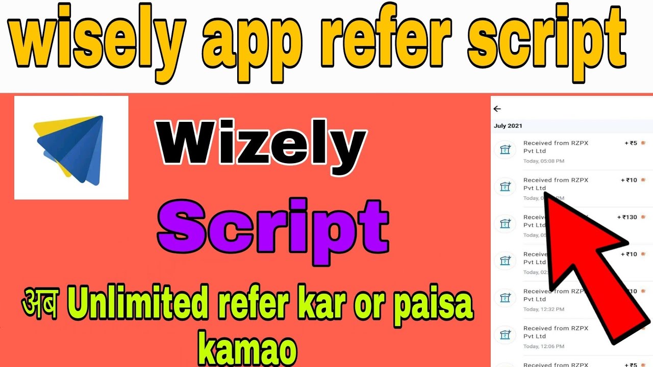 Wizely Unlimited Refer Bypass Script || Wizely App One Divise Refer Trick || Earn Instant Upi Cash