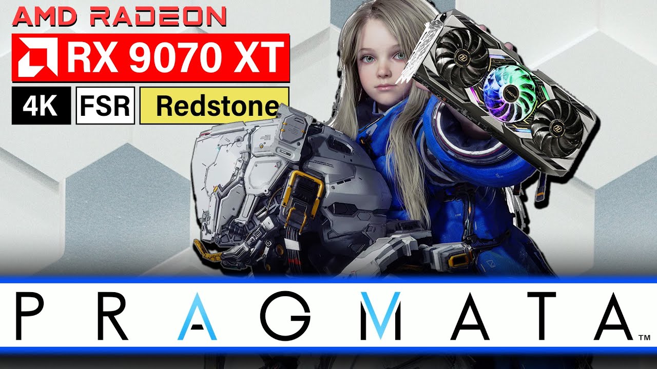 Демонстрация Pragmata [4K] AMD RX 9070XT Максимальное время отклика, FSR 4 и FSR ML-FG