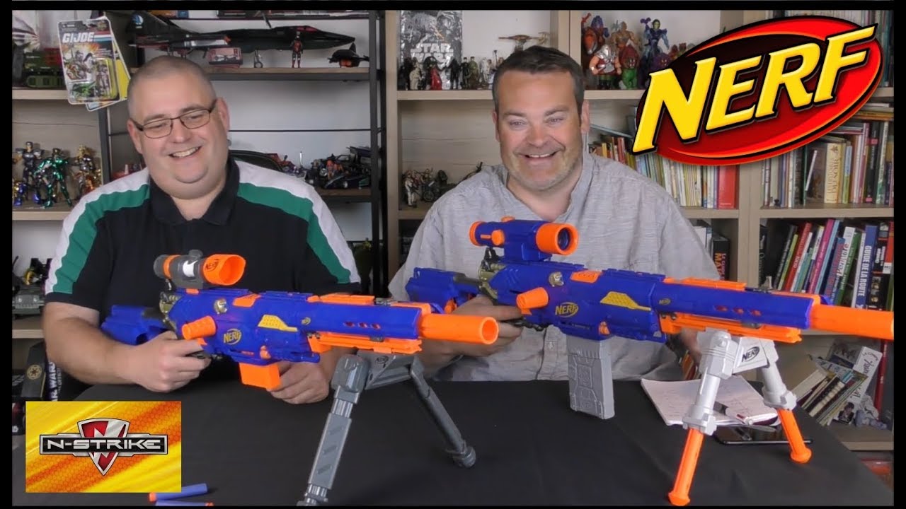 NERF SNIPER LONGSTRIKE CS-6 avec les blaster jouannerf test en français FR