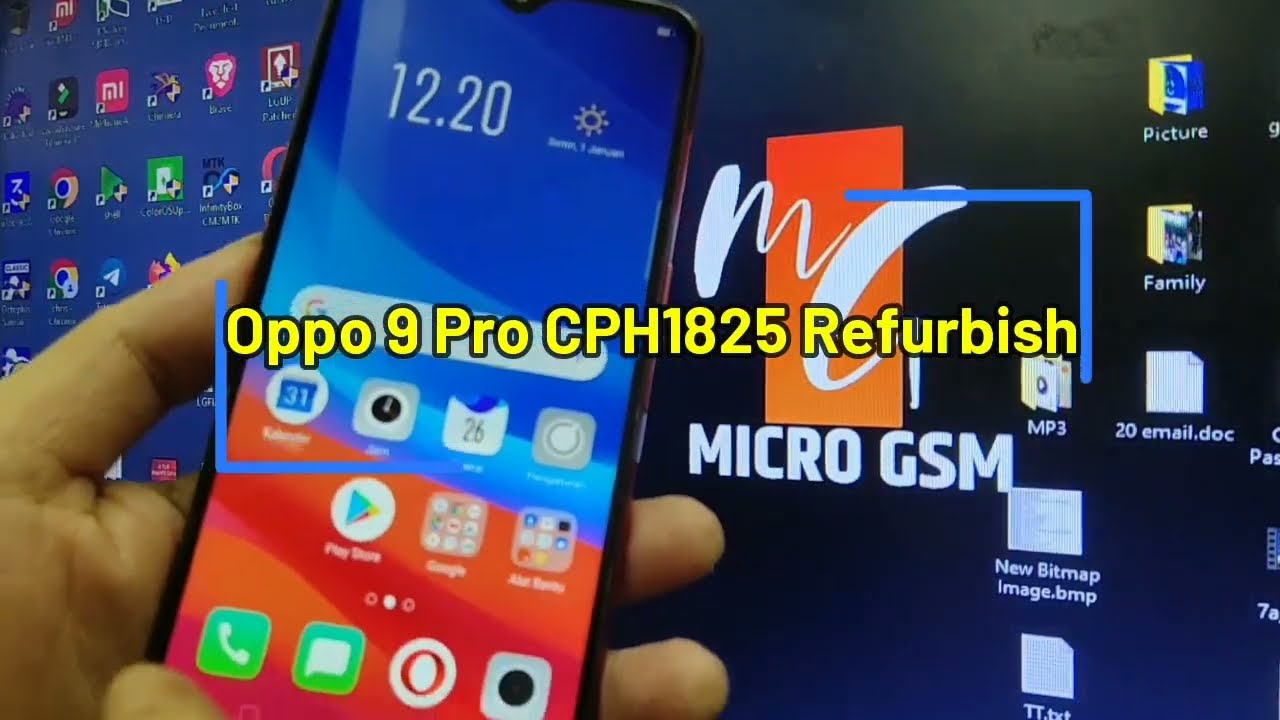 OPPO F9 Pro CPH1825 Refurbish FLASH NEW SECURITY | READ BACK FIRMWARE | #microgsmcemas
