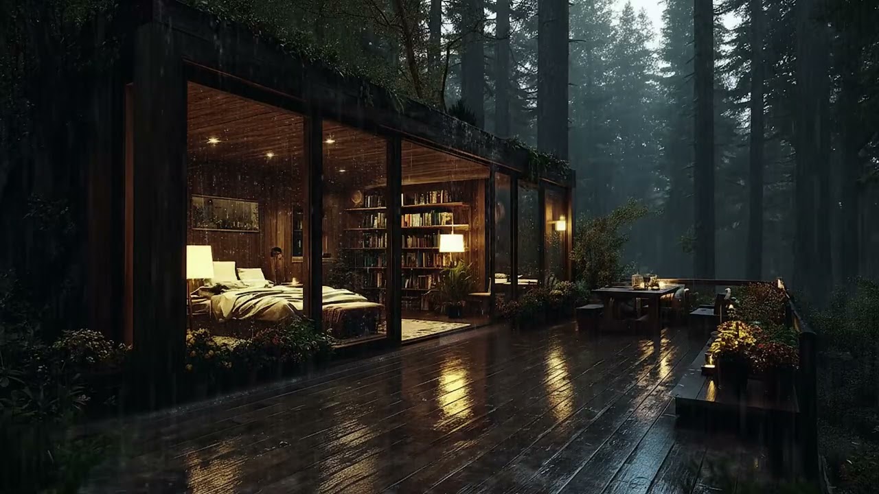 Forest Rain Ambience 🌧 | Deep Sleep, Stress Relief & Relaxation Sounds for Peaceful Night