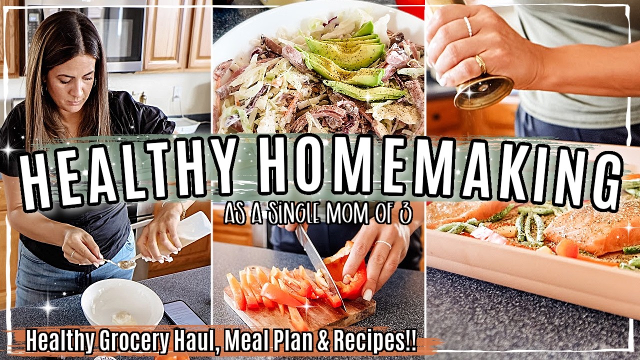 HEALHTY GROCERY HAUL & MEAL PREP AS A SINGLE MOM OF 3 :: WEEKLY MEAL PLAN & TIPS