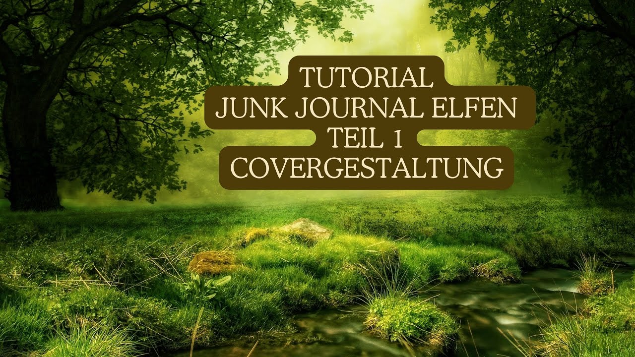 Tutorial Junk Journal Elfen Teil 1 Covergestaltung