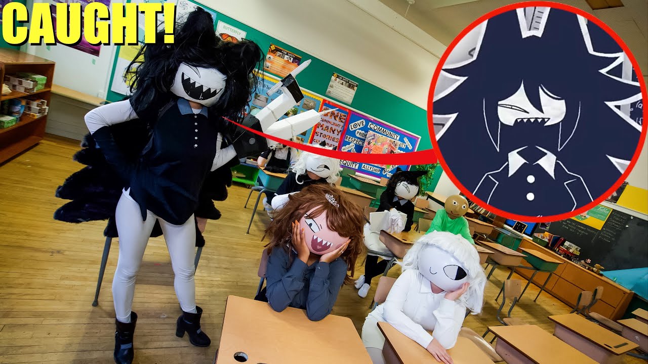 I SNUCK INTO MISS CIRCLES CLASSROOM IN REAL LIFE! (FUNDAMENTAL PAPER EDUCATION)