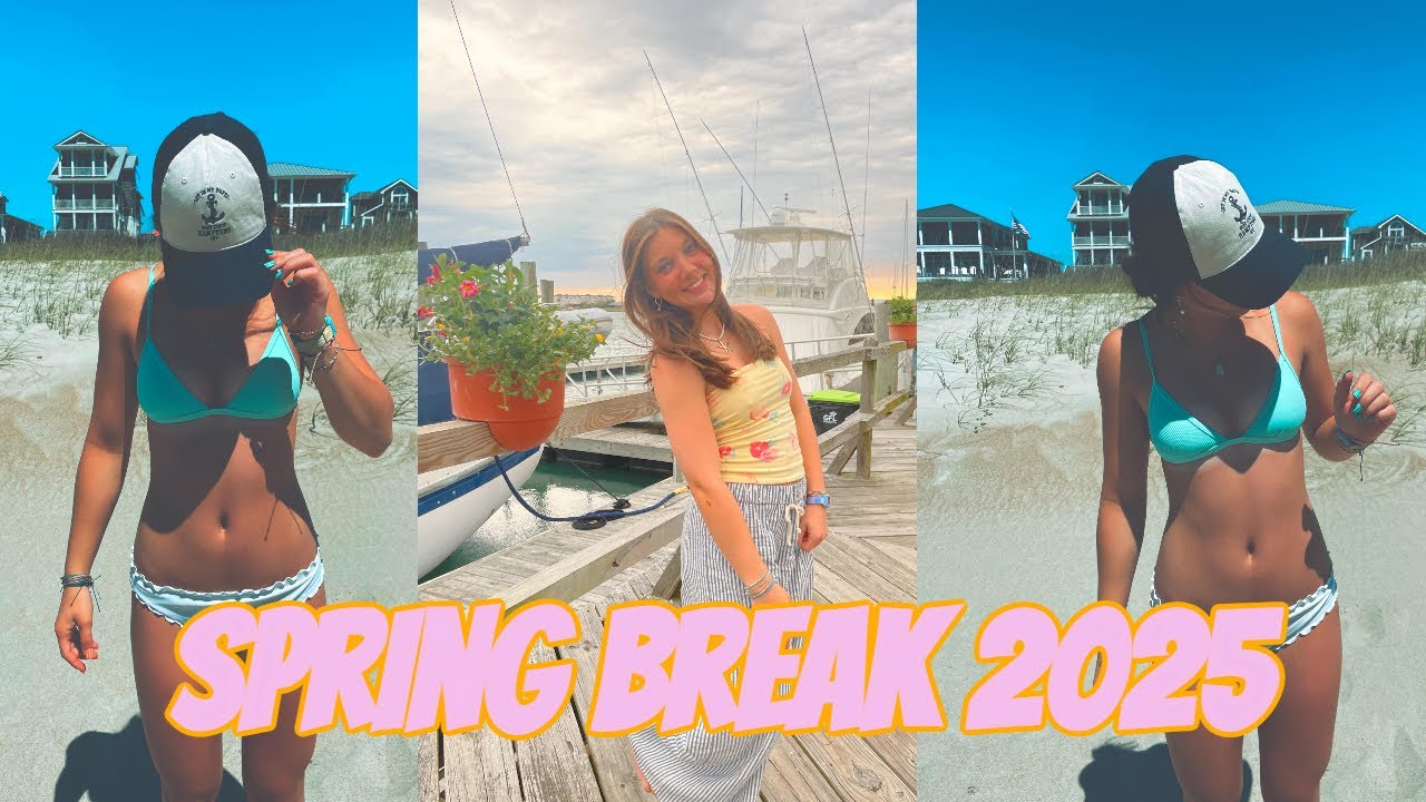 SPRING BREAK 2025!!!! *shopping, tanning, + more* 🐬🦀🌸☀️
