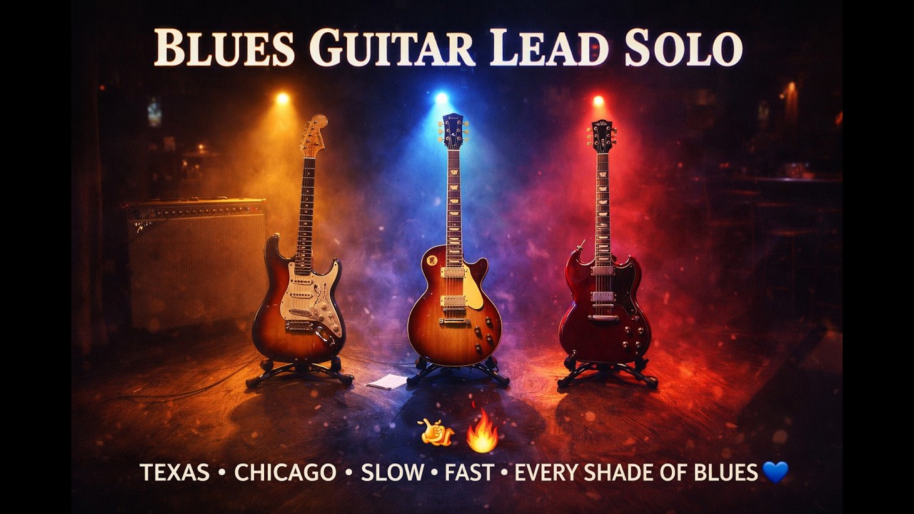 Blues Guitar Lead Solo — Every Bend, Every Note, Every Feeling the Blues Has Ever Had 🔥 Instrumental