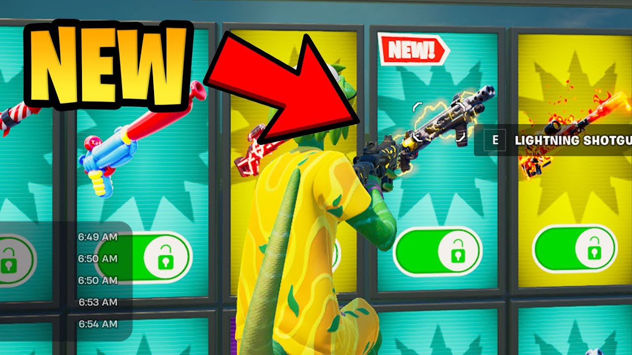 How to Get NEW Lightning Shotgun in 1vs1 with every gun Fortnite
