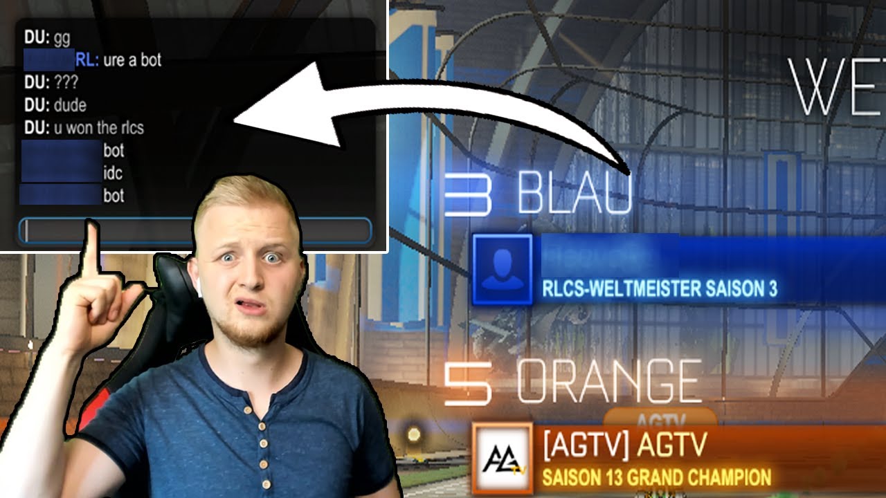 Ich GEWINNE gegen ein RLCS WELTMEISTER in 1s UND ER BELEIDIGT MICH!? 😱😨 |1vs1 Ranked | Rocket League