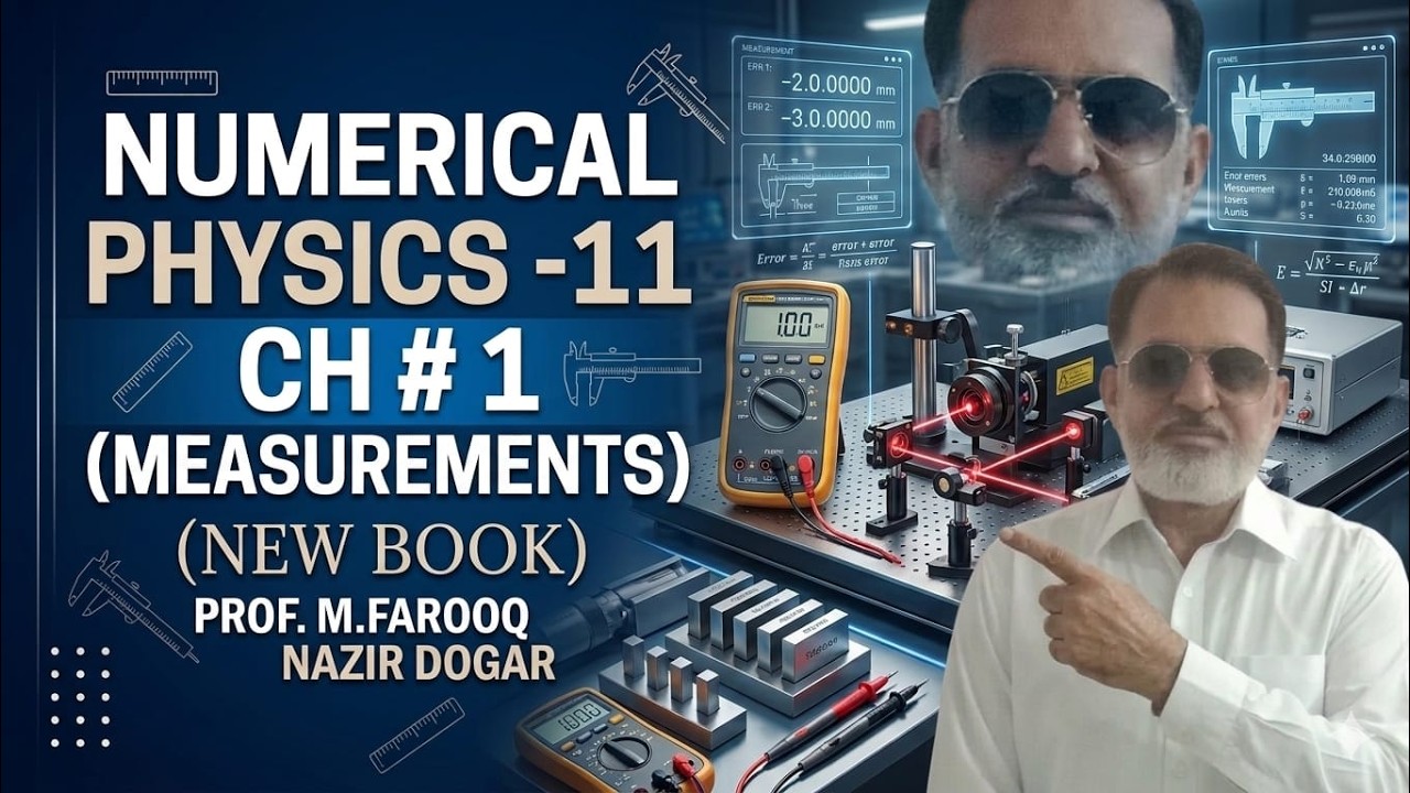 IMPORTANT NUMERICAL CH # 1 PHYSICS CLASS-11(NEW BOOK) ACCORDING TO SMART SYLLABUS(ALP).