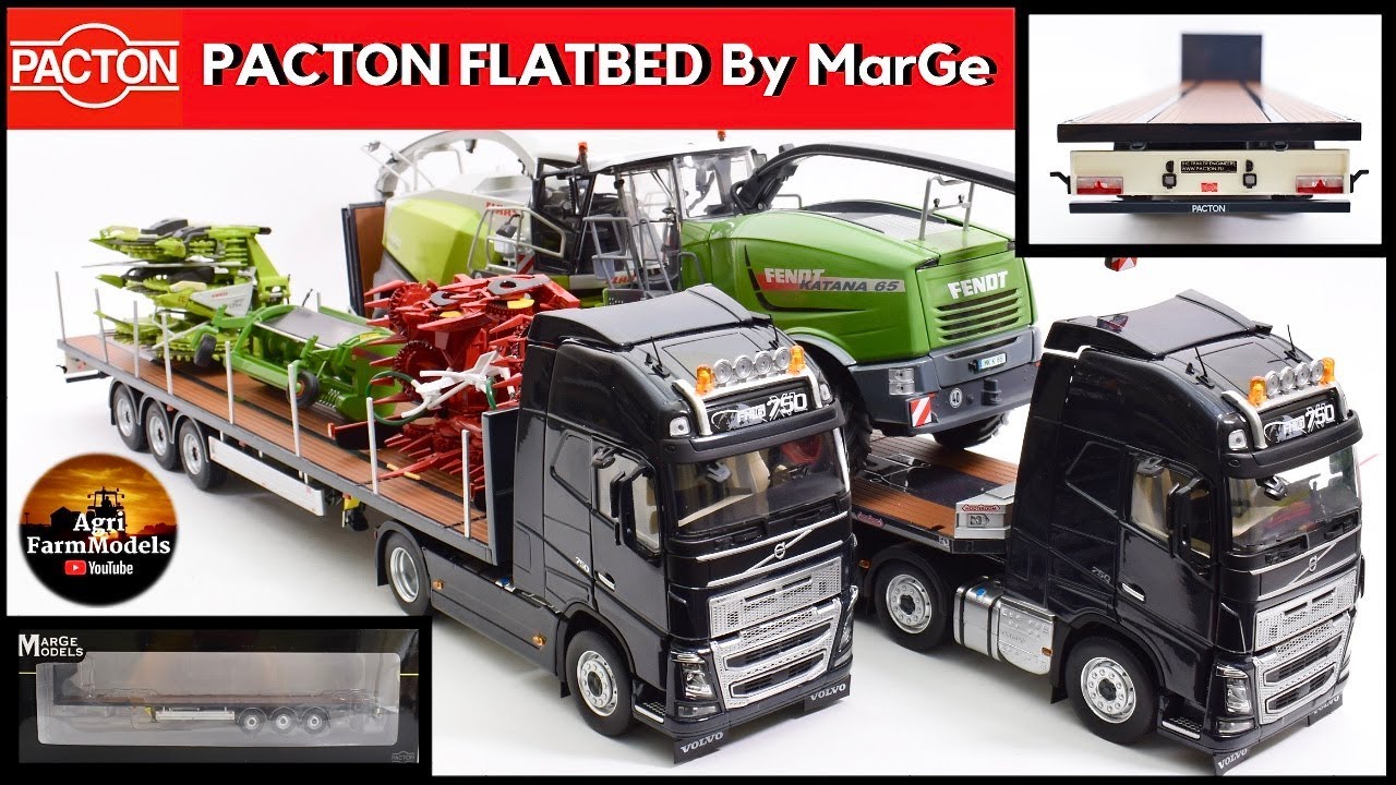 Unboxing the PACTON Flatbed trailer by MarGe Models 1/32 | Review #45