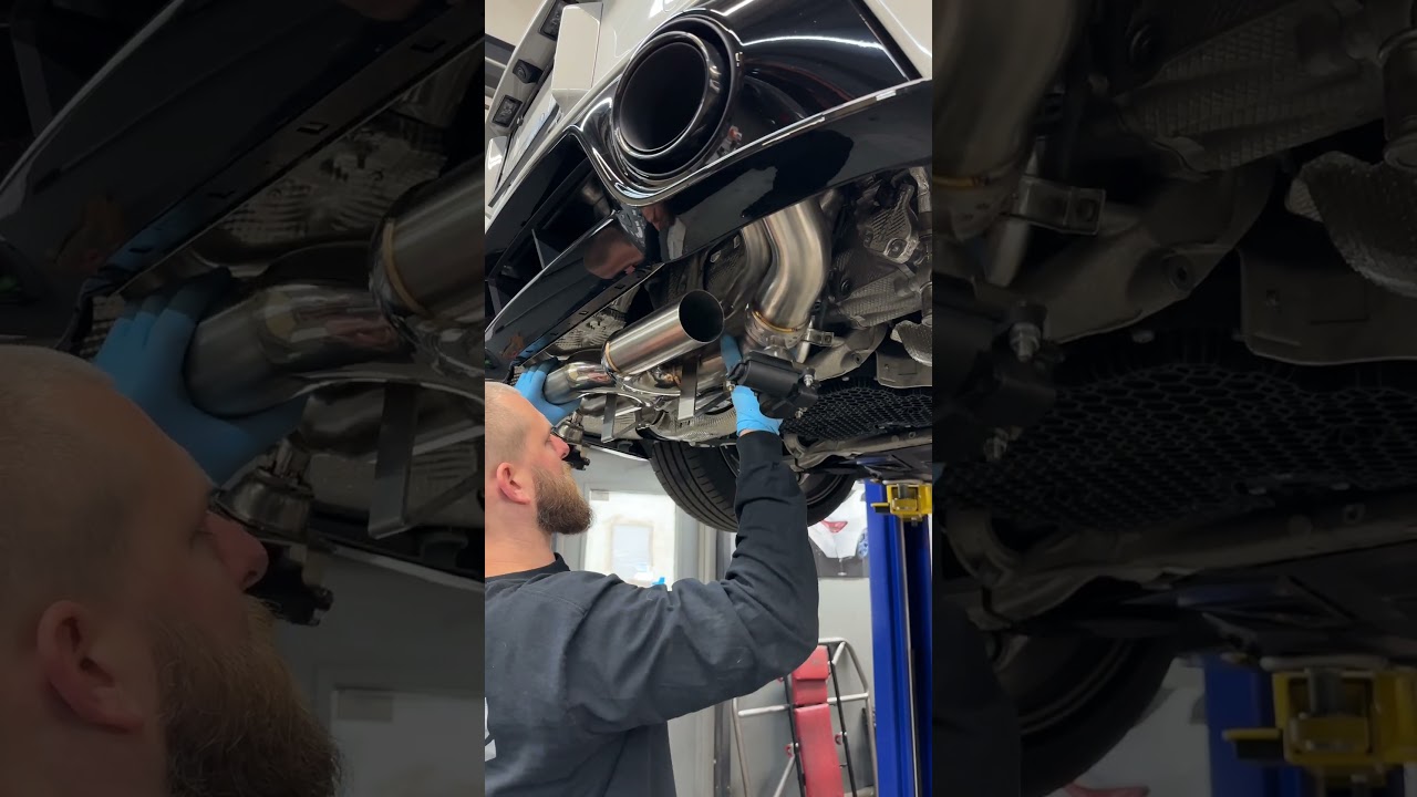 992 Turbo S exhaust Install & Sounds 🔥 #shorts #porsche #911turbos