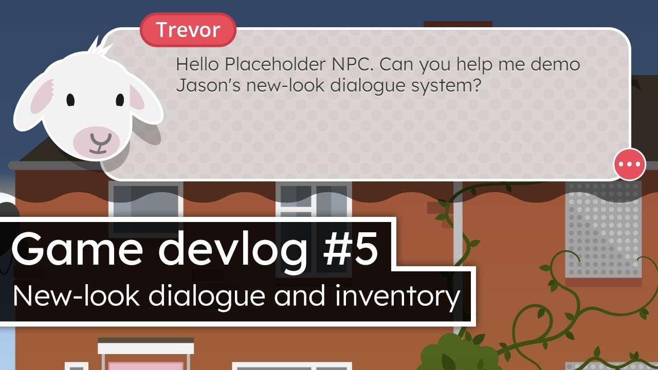 Game devlog #5 - New-look dialogue and inventory - GDevelop