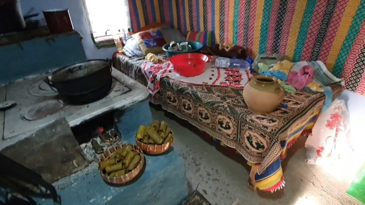 Am făcut sarmale in oala de lut ! Ziua 62 la căsuța din pădure!