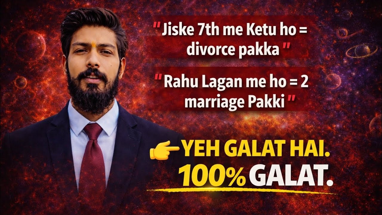 Ketu in 7th House = Divorce? | Rahu in Lagna = 2 Marriage? | BIG Astrology Myth EXPOSED