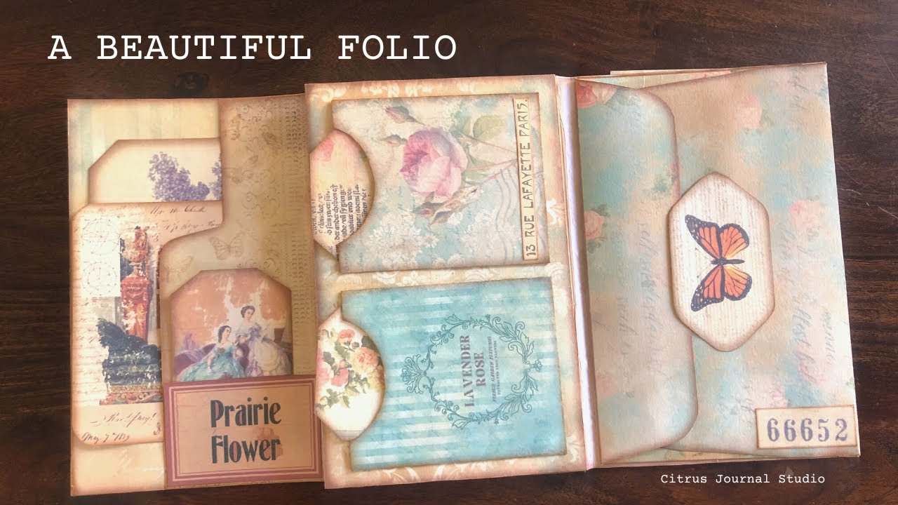 A Beautiful Folio - Junk Journal Kit - Citrus Journal Studio