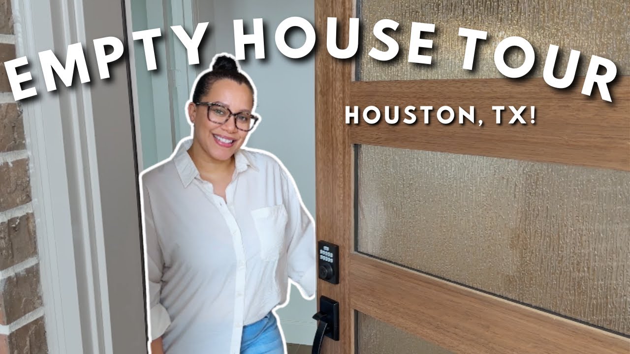 OUR EMPTY HOUSE TOUR! | Family Dream Home ~we manifested this~ New Home Build in Houston 2025
