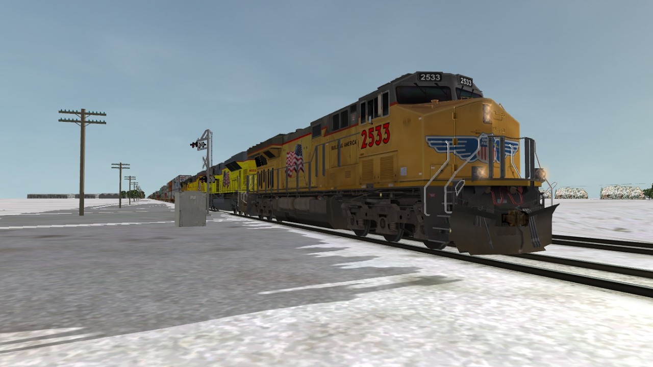 ORTS: High Speed UP C45AH #2533 WB IG4TA-05 At Low Moor, IA