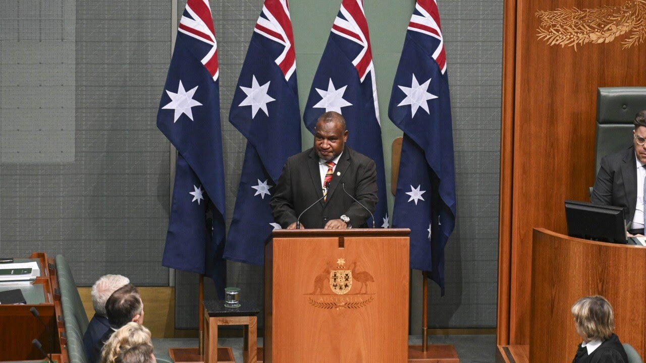 Marape’s ‘terrific’ address to parliament ‘really important’ in reaffirming ties to Australia