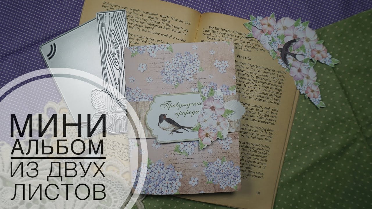 Мини альбом из двух листов - Скрапбукинг мастер-класс / Aida Handmade