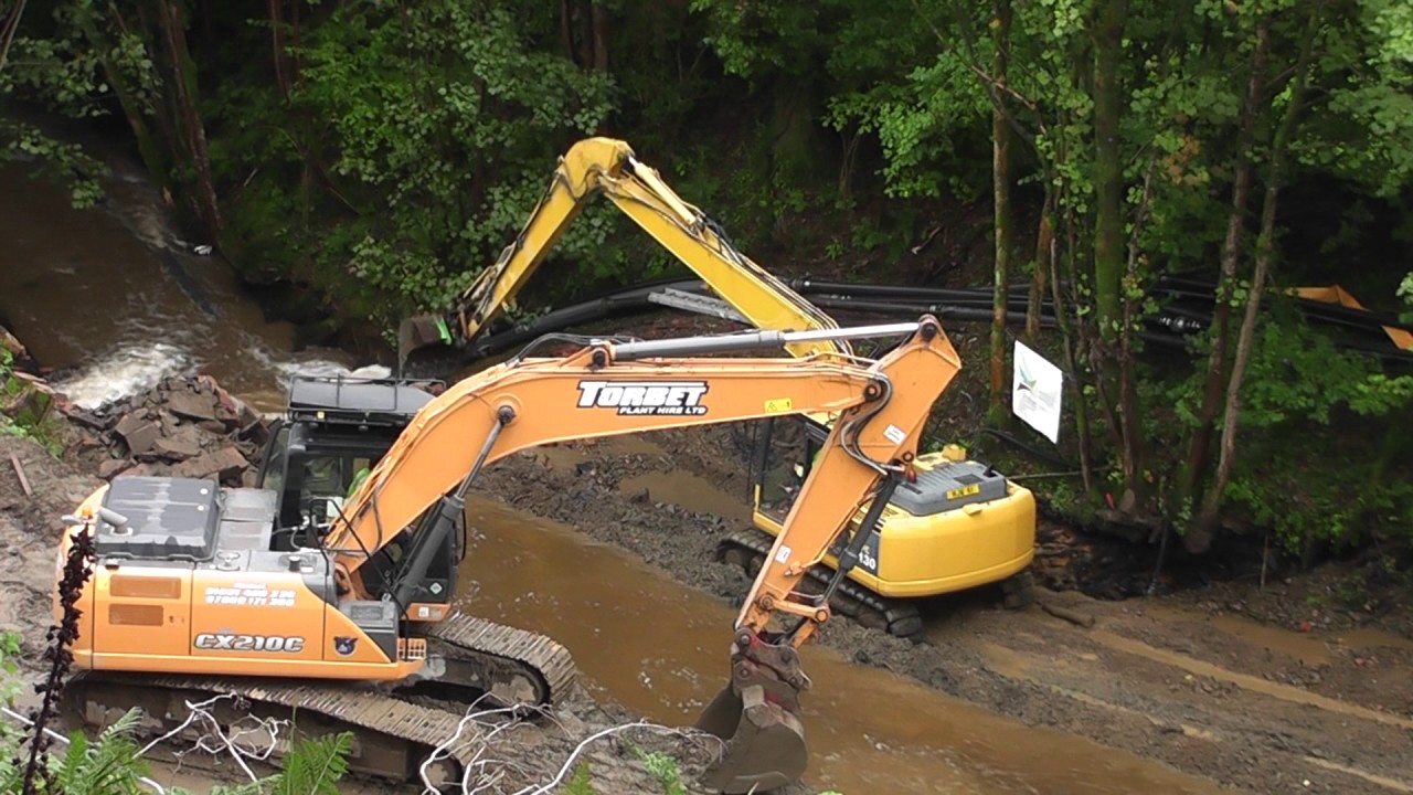 The Old Creamery Weir At Twyhholm Removal 2016