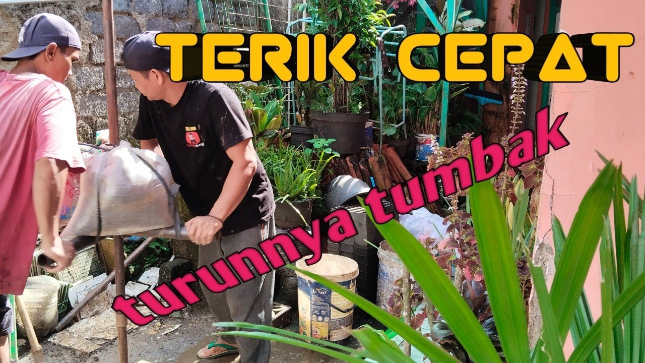 proses pengeboran manual untuk satu rumah d pasir halang cianjur