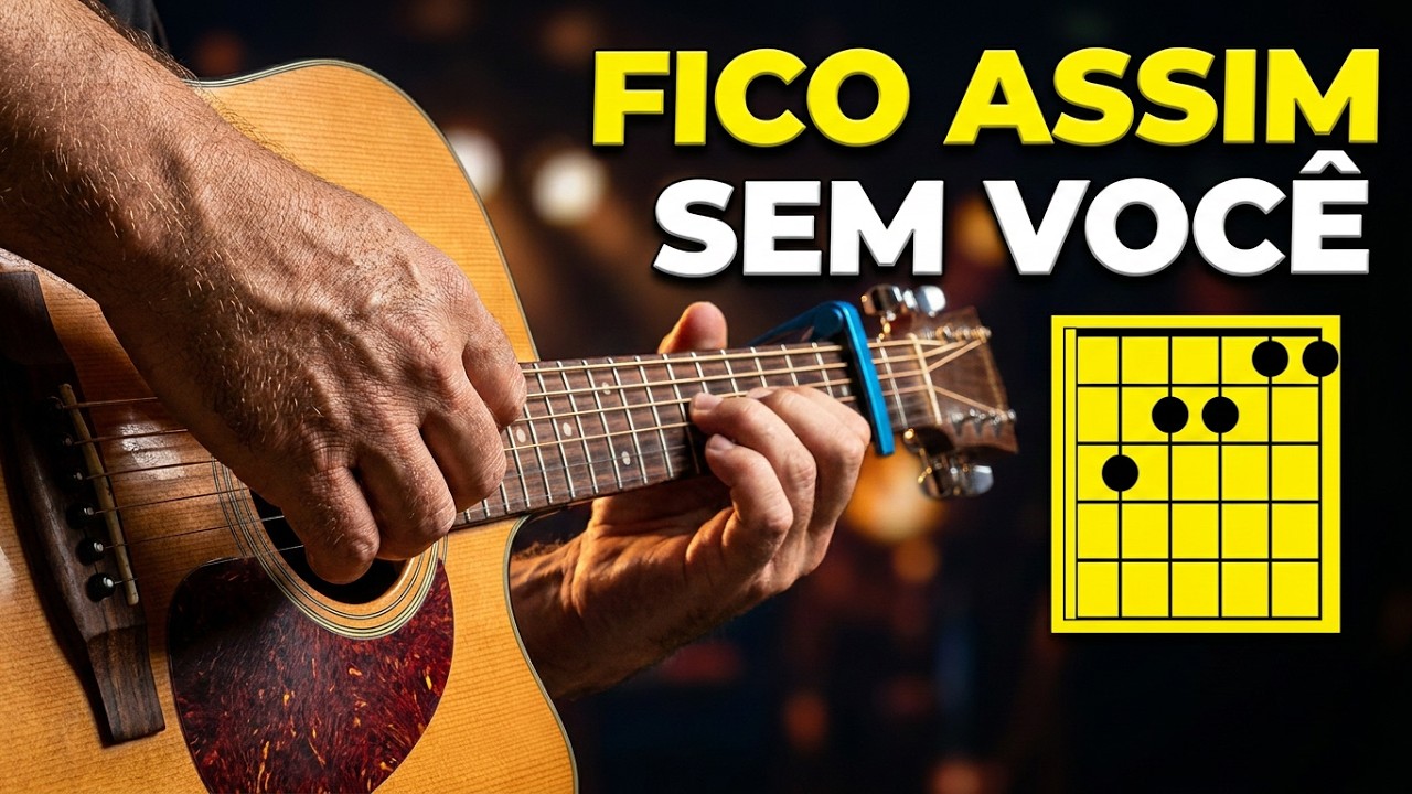FICO ASSIM SEM VOCÊ - ADRIANA CALCANHOTTO/ TUTORIAL NO VIOLÃO
