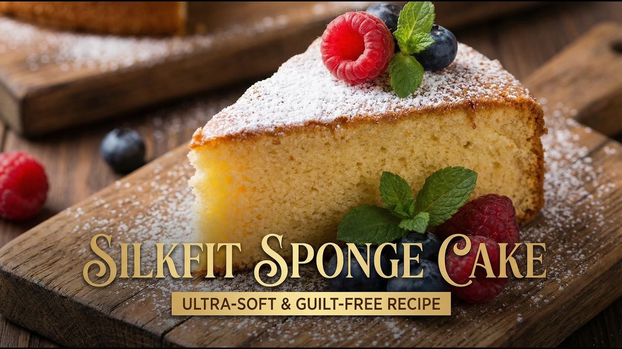 SilkFit Sponge Cake Recipe | Softest Sponge Cake Ever (Beginner-Friendly)