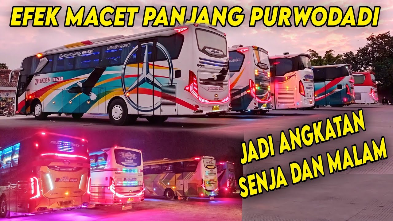 Bus Bus Telat Datang Masuk Terminal Gubug, Efek Kemacetan Perbaikan Jalan