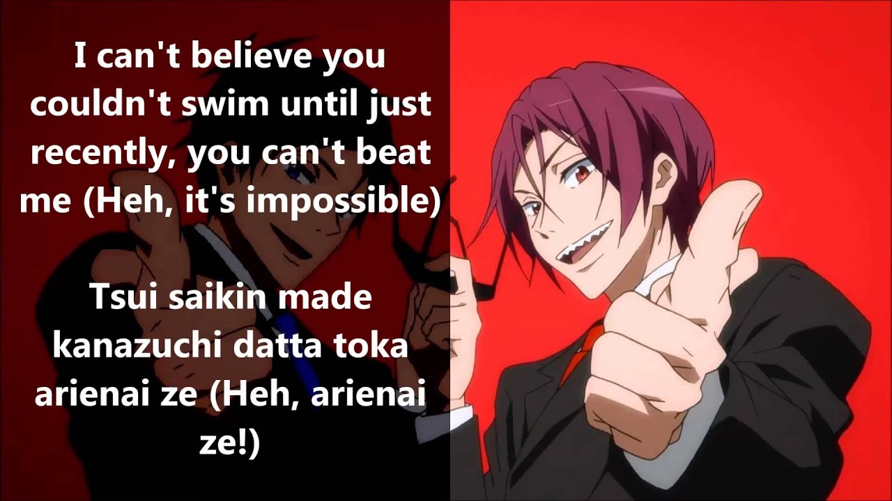 Free! Character Duet (Rin + Rei) GO ALL OUT Eng/Romaji Lyrics