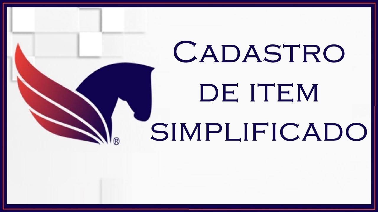 Cadastro de item simplificado