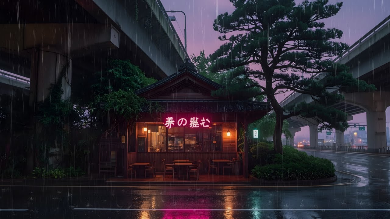 3 AM Tokyo Cafe After Rain 🌧️ | Silent Night Ambience | No Ads