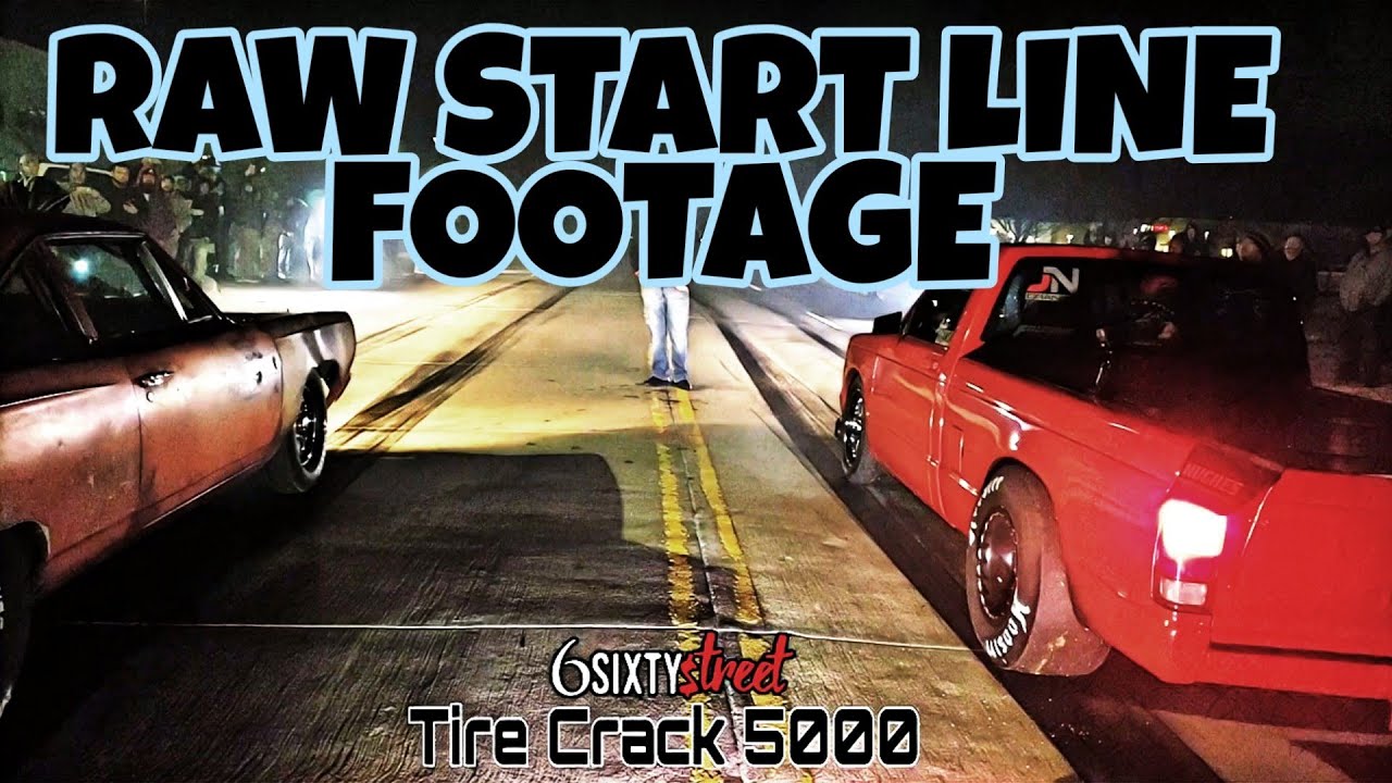 Raw Unedited Start line footage from BCSR winterBash Small tire street race from the tire crack 5000
