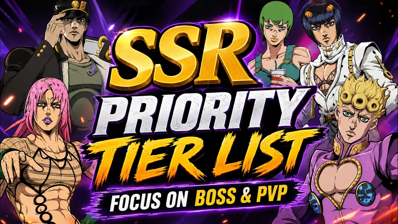 Тир-лист приоритетных SSR-персонажей! Акцент на боссах и PvP &mdash; JoJo's Bizarre Adventure Golden Sp...