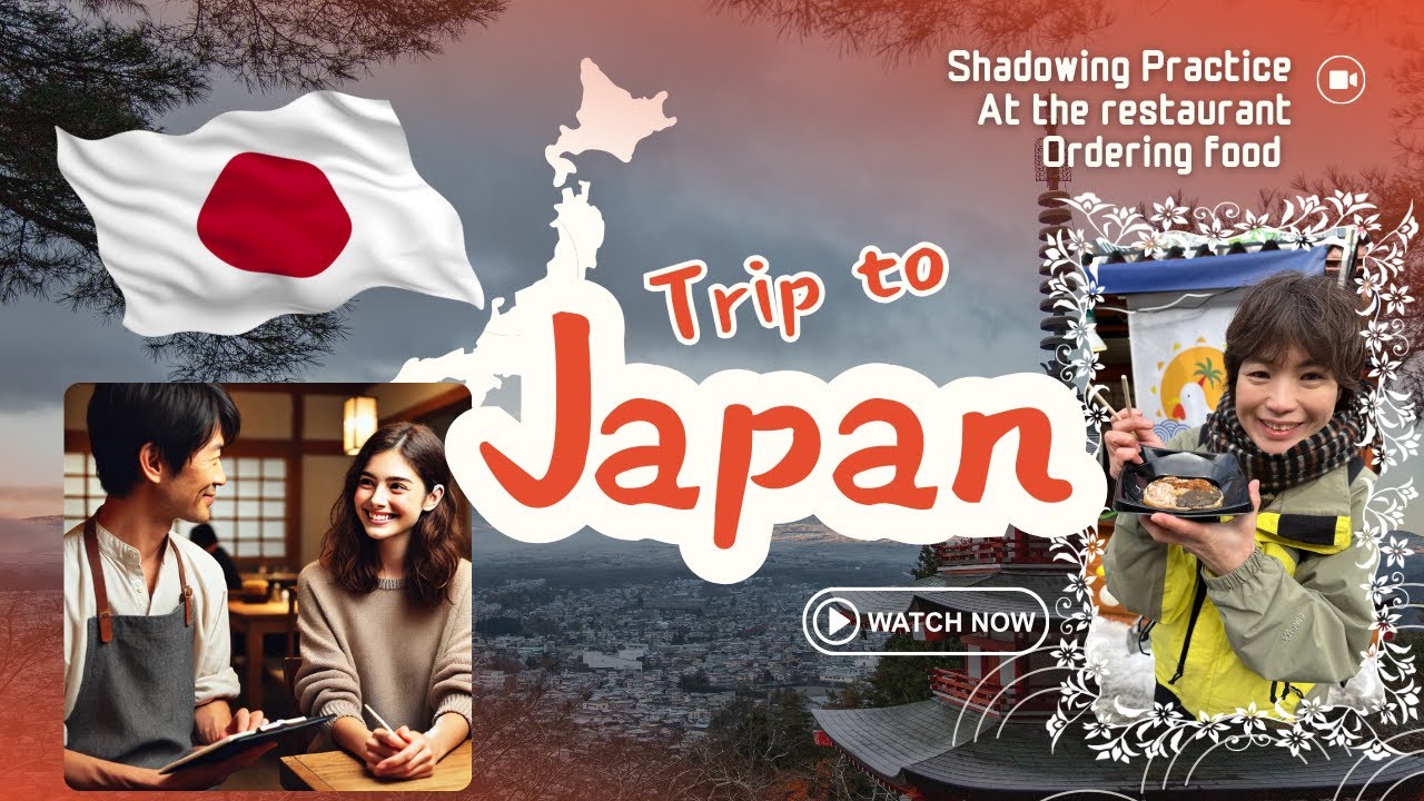 🎙️ Shadowing Practice: Japanese Travel Conversation - Episode 4 🍛 Ordering at a Restaurant in Japan