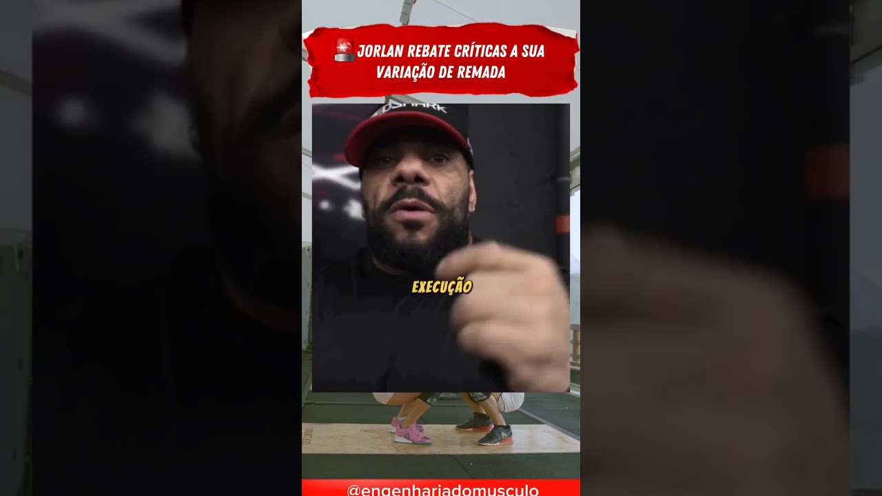 🚨Jorlan rebate cr&iacute;ticas a sua varia&ccedil;&atilde;o de remada 😱🔥 #jorlanvieira #jorlan #musculacao #bodybuilding