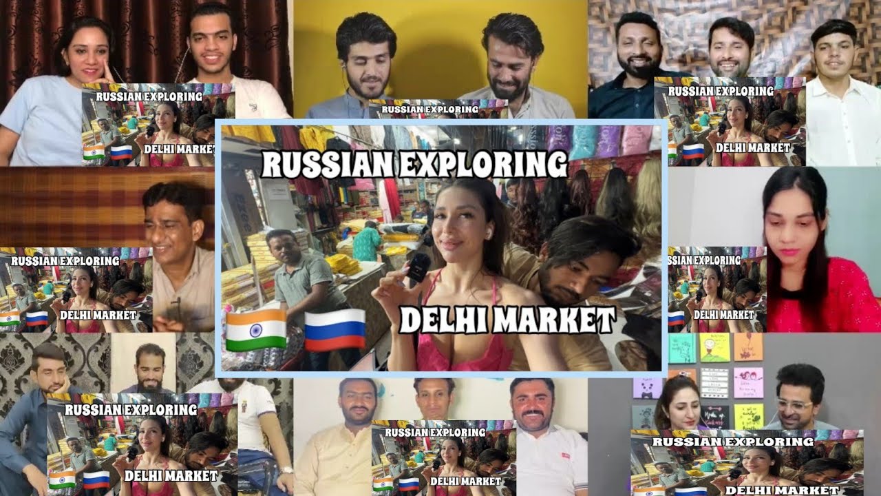 RUSSIAN GIRL IN DELHI MARKET | LAJPAT NAGAR | Mix Reaction