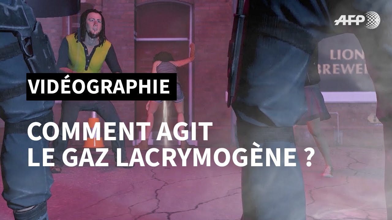 Le gaz lacrymogène | AFP Animé