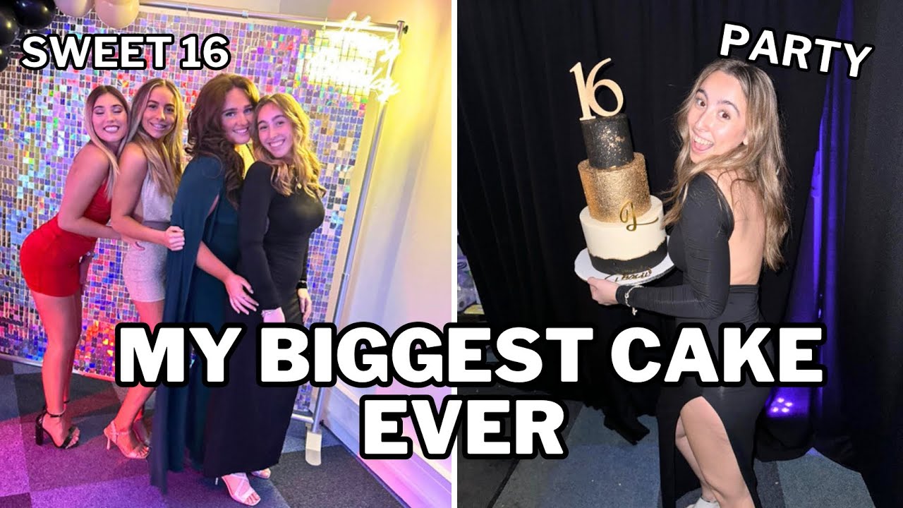 My Biggest Cake Ever | Sweet 16 | Party |vlog