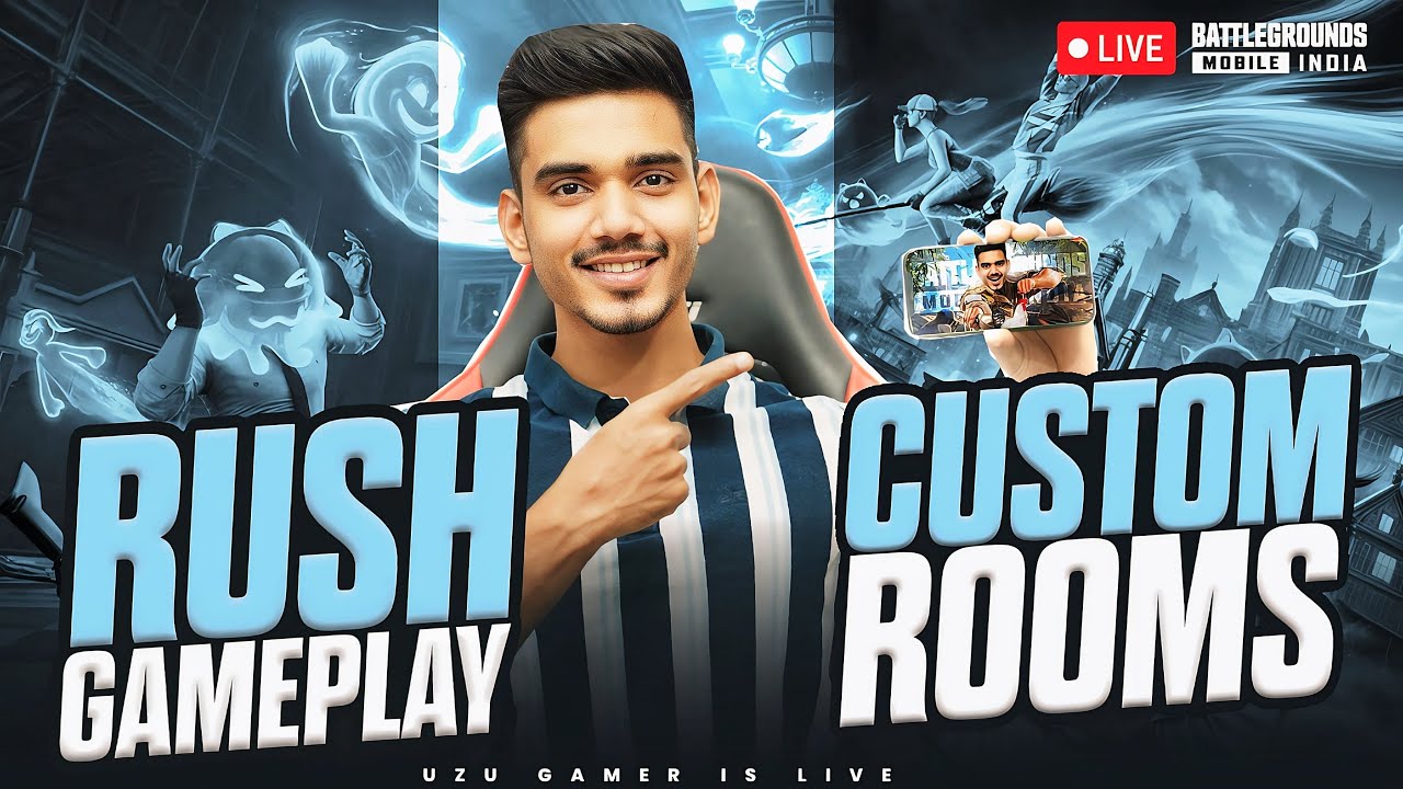 HIGH KILL CHALLENGES AND CUSTOM ROOMS  | BGMI LIVE | UZU GAMER