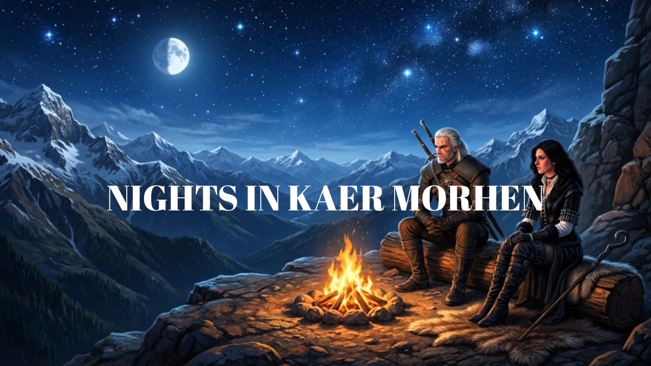 STARRY NIGHT IN KAER MORHEN | Relaxing Fantasy Music & Ambience