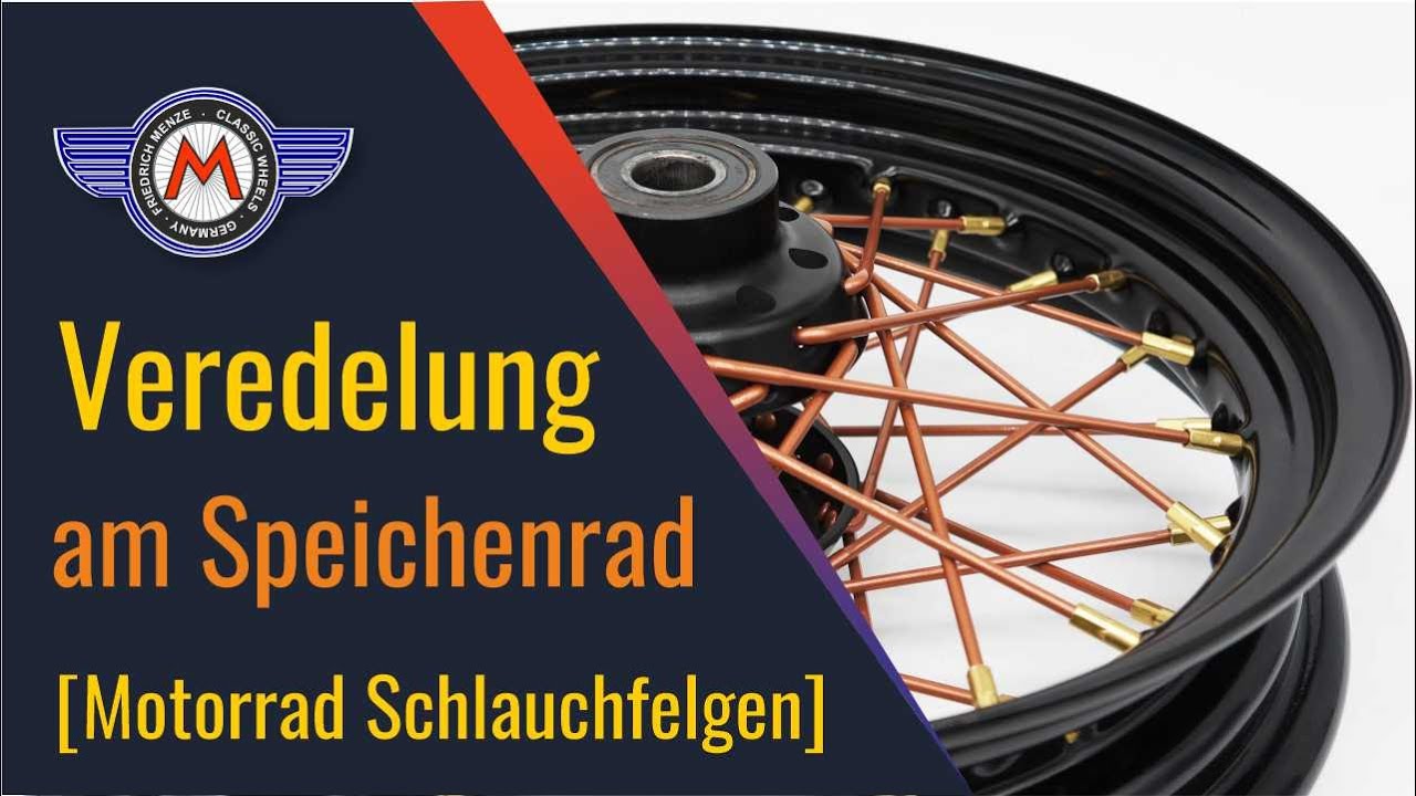 Speichenrad Veredelung | mittig gepunzte Schlauchfelgen