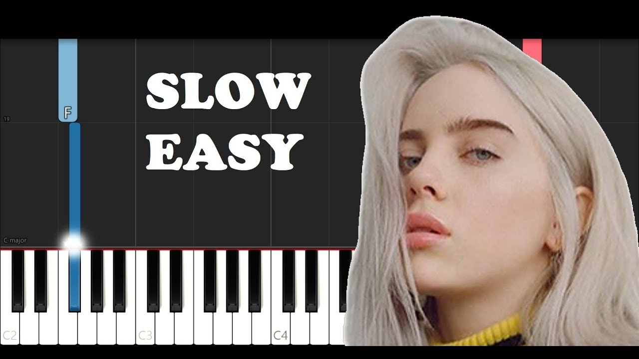 Billie Eilish - xanny (SLOW EASY PIANO TUTORIAL)