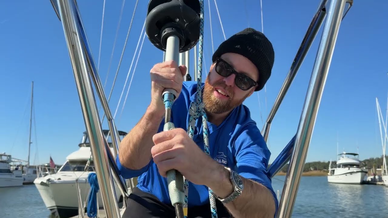 Ремонт яхты Westsail 32 — Эпизод 3: Замена штага, добавление соединительной пластины для закрутки...