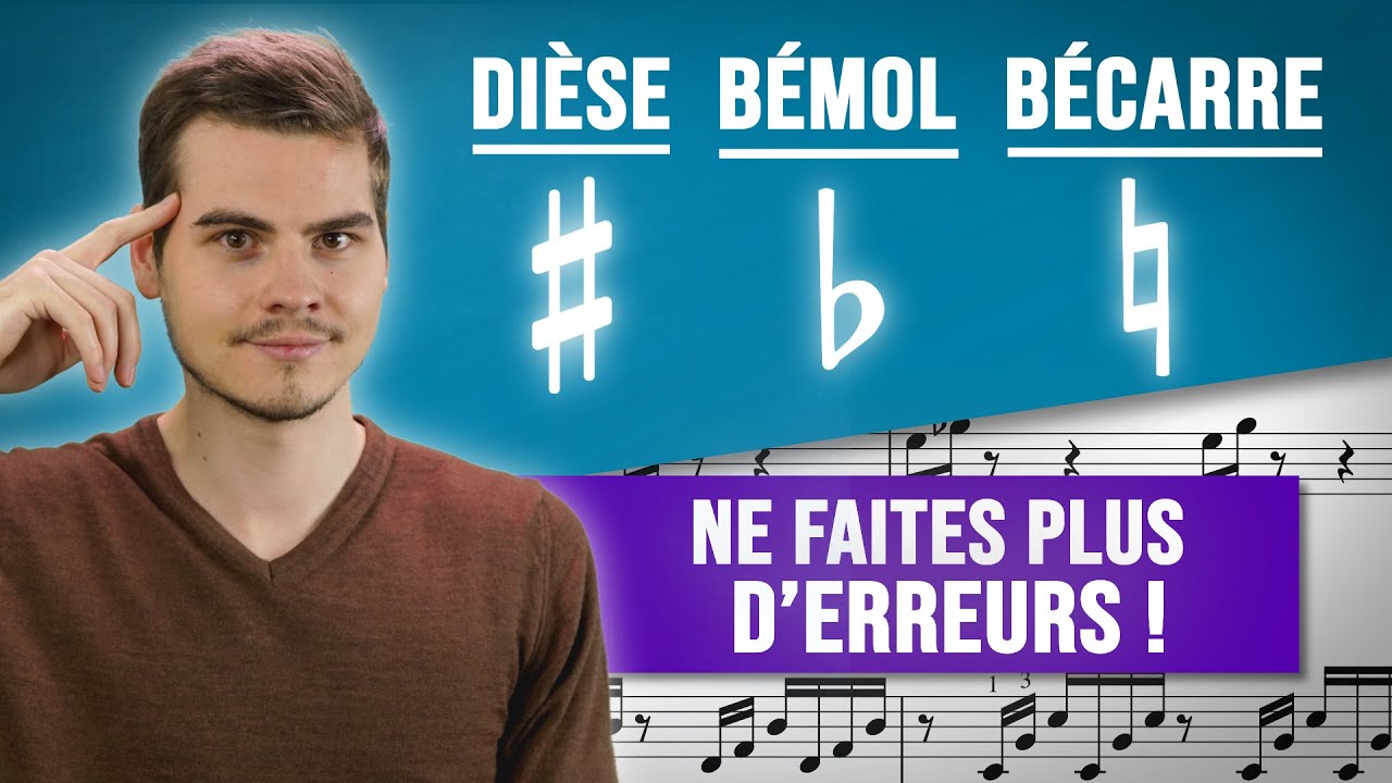 Les ALTERATIONS en musique (dièse, bémol, bécarre) - GUIDE COMPLET ! 1/2