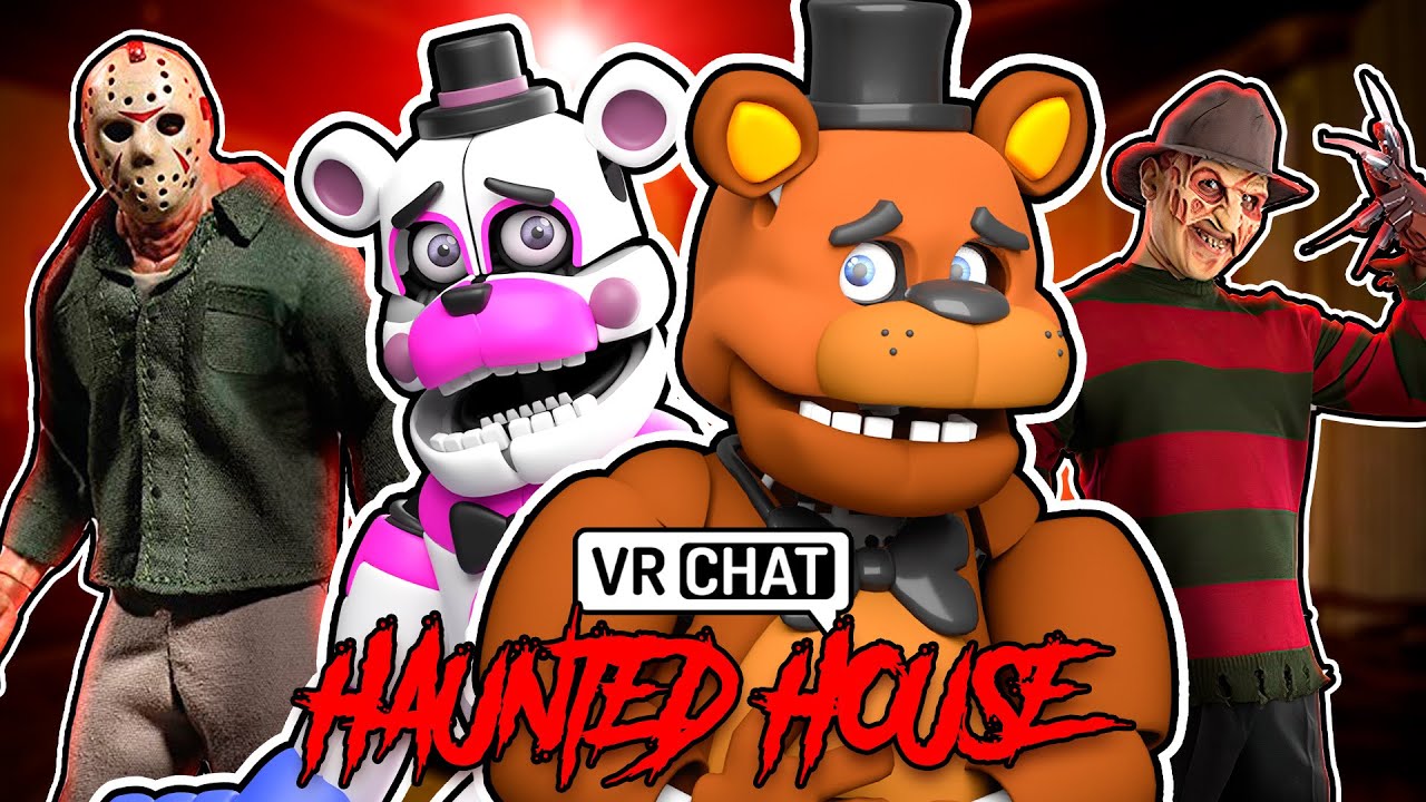 Freddy and Funtime Freddy Enter HAUNTED HOUSE in VRCHAT Roommates Halloween